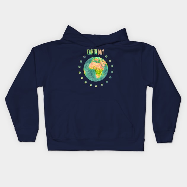 Earth day Kids Hoodie by Mimie20